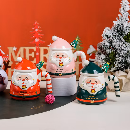 Factory Wholesale Cartoon Mug Custom Ceramic Coffee Mug Christmas Cup