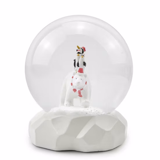 Polar Bear Snow Ball Christmas Ice and Snow Animal Penguin Creative Gift Glass Water Globe